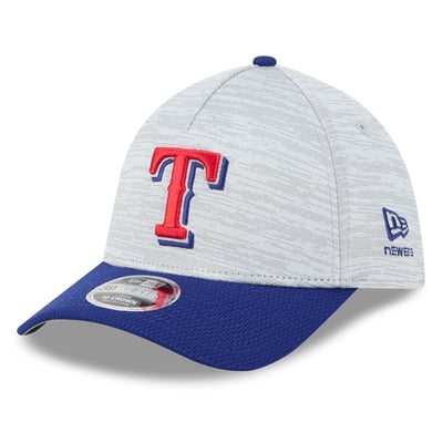  Texas Rangers New Era Men's Tech 39THIRTY A-Frame Flex Hat - Gray/Royal