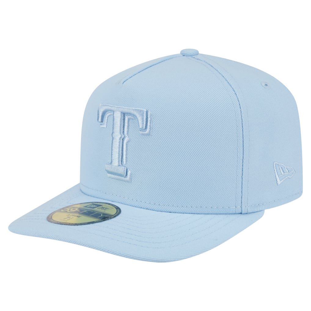 Men's Texas Rangers New Era Light Blue Color Pack A-Frame 59FIFTY ...