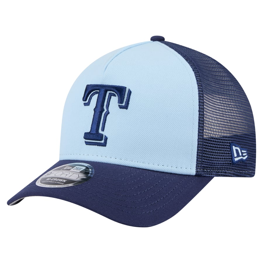 Texas Rangers Frame Men's Texas Rangers New Era Light Blue/Navy 2-Tone Color Pack 9FORTY M ...