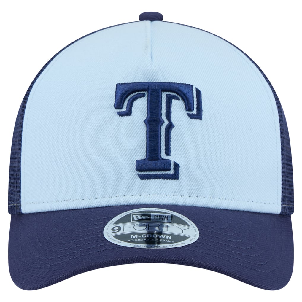 Men's Texas Rangers New Era Light Blue/Navy 2-Tone Color Pack 9FORTY M ...