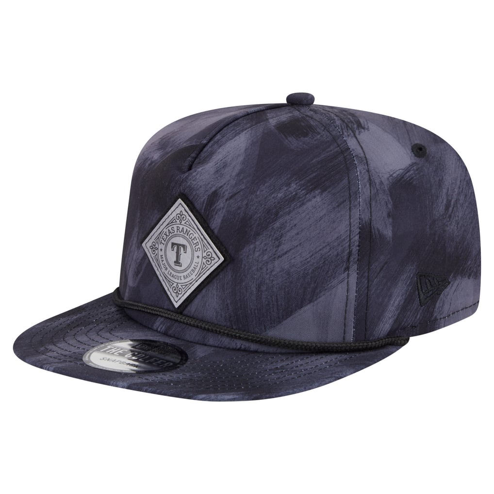 Texas Rangers New Era Printed Golfer Snapback Hat - Navy
