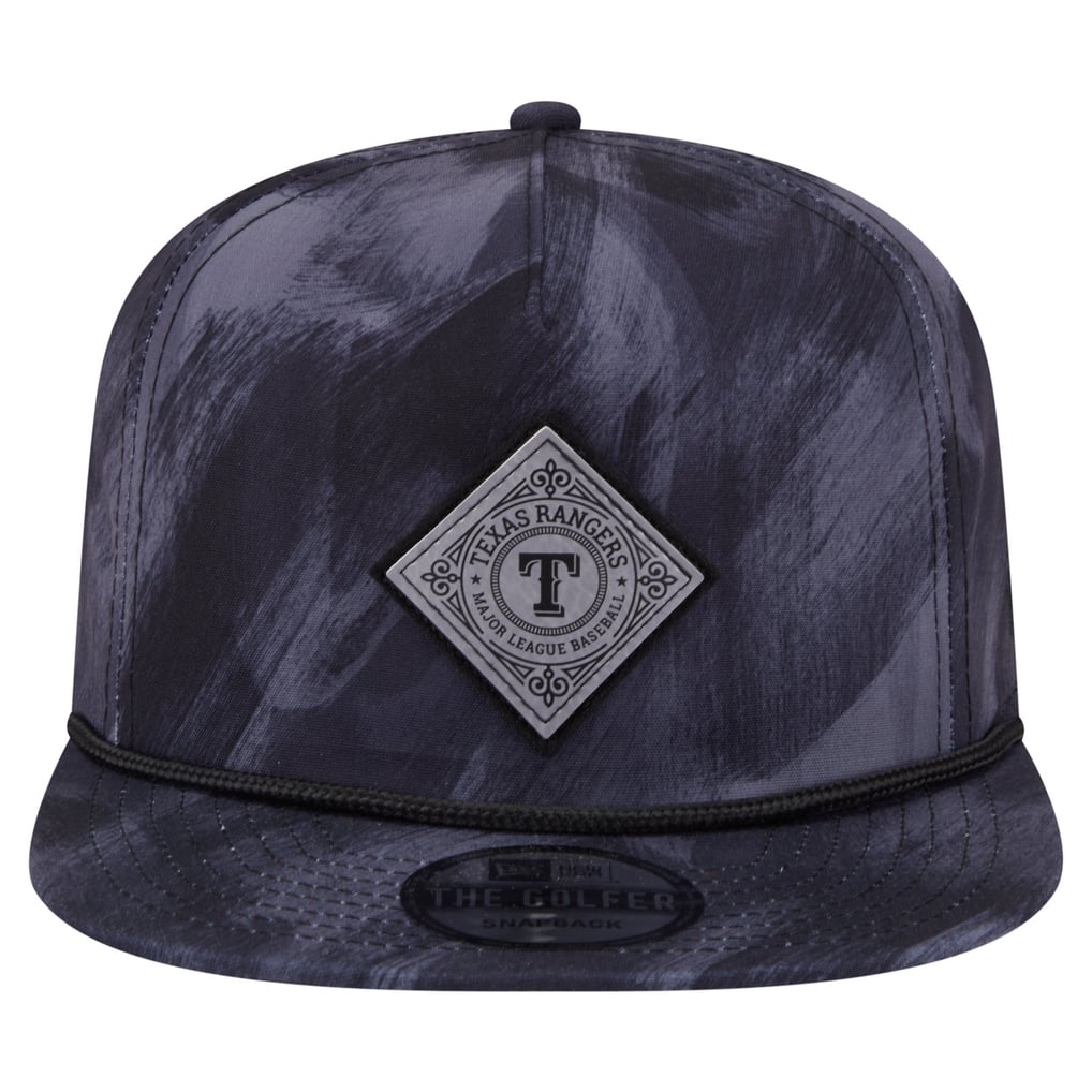 Texas Rangers New Era Printed Golfer Snapback Hat - Navy