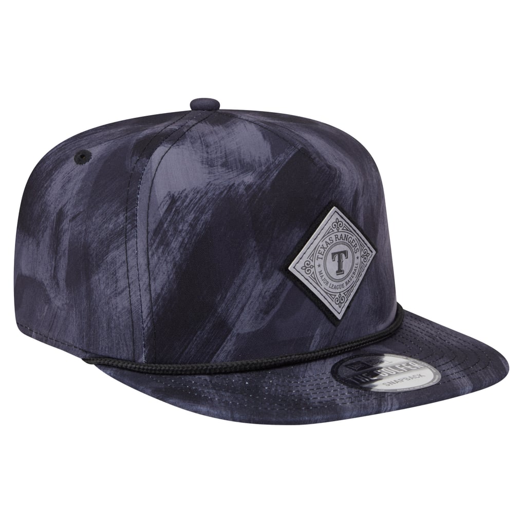 Texas Rangers New Era Printed Golfer Snapback Hat - Navy