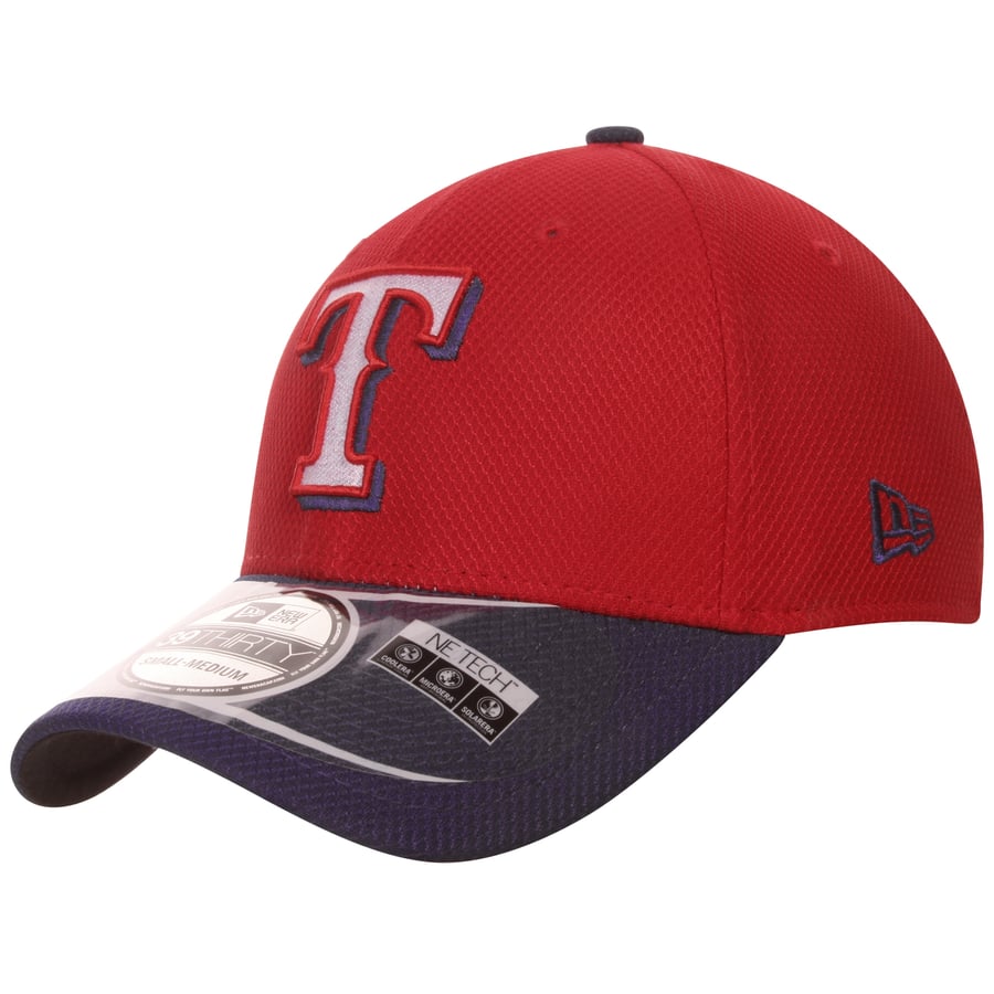 Men's Texas Rangers New Era Red 2-Tone Reverse Diamond Era 39THIRTY ...
