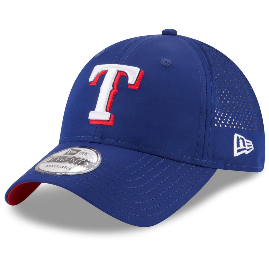 Men's Texas Rangers New Era Royal Perforated Pivot 9TWENTY Adjustable Hat