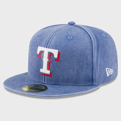  Texas Rangers New Era Washed 59FIFTY Fitted Hat - Royal
