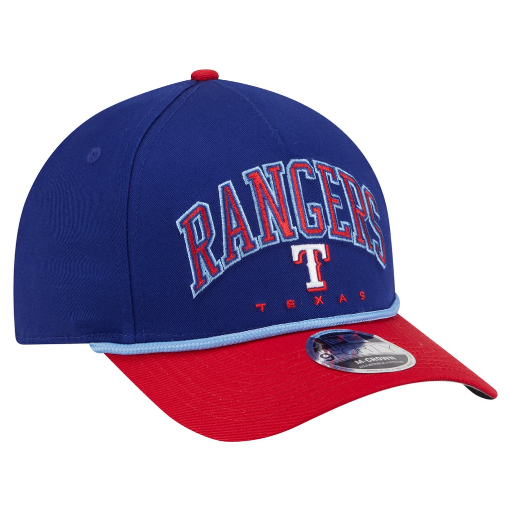 Men's Texas Rangers New Era Royal/Red Arch 9FORTY A-Frame M-Crown ...