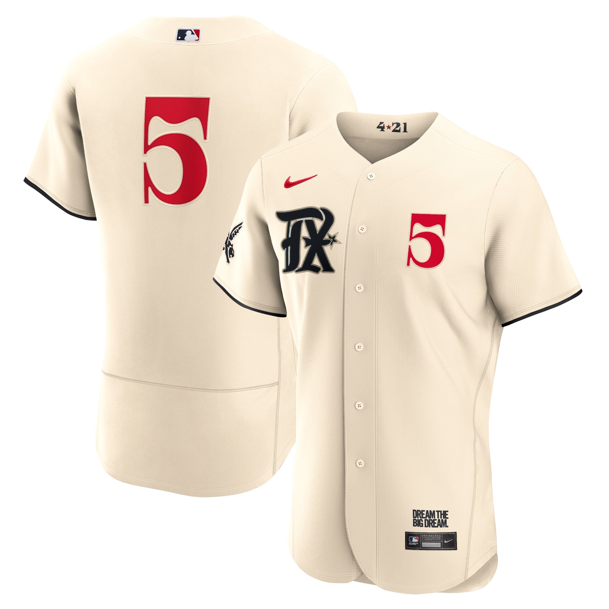 Men's Texas Rangers Corey Seager Nike Cream City Connect Authentic ...