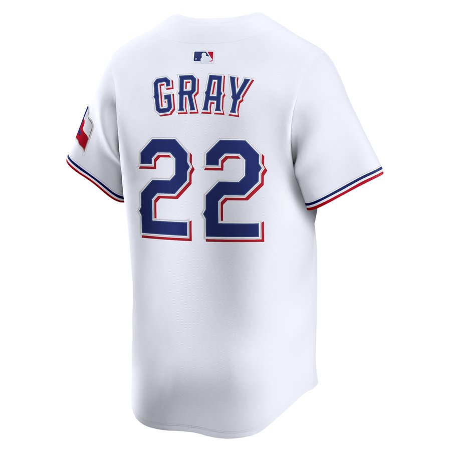 Men's Texas Rangers Jon Gray Nike White Home Limited Player Jersey