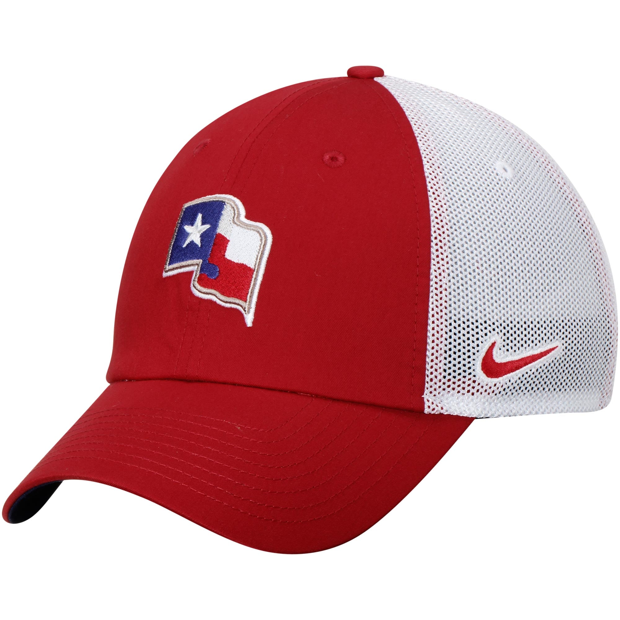 Men's Texas Rangers Nike Red/White Heritage 86 Fabric Mix Performance ...