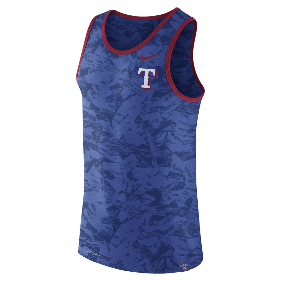 Men's Texas Rangers Nike Royal Premium Performance Tank Top