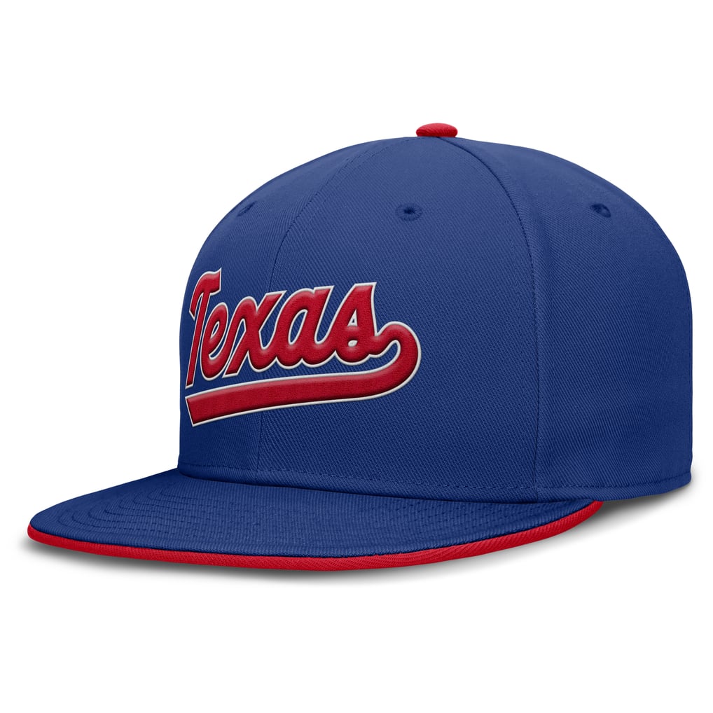 Texas Rangers Nike Primetime Dri-FIT Round Bill True Fitted Hat - Royal