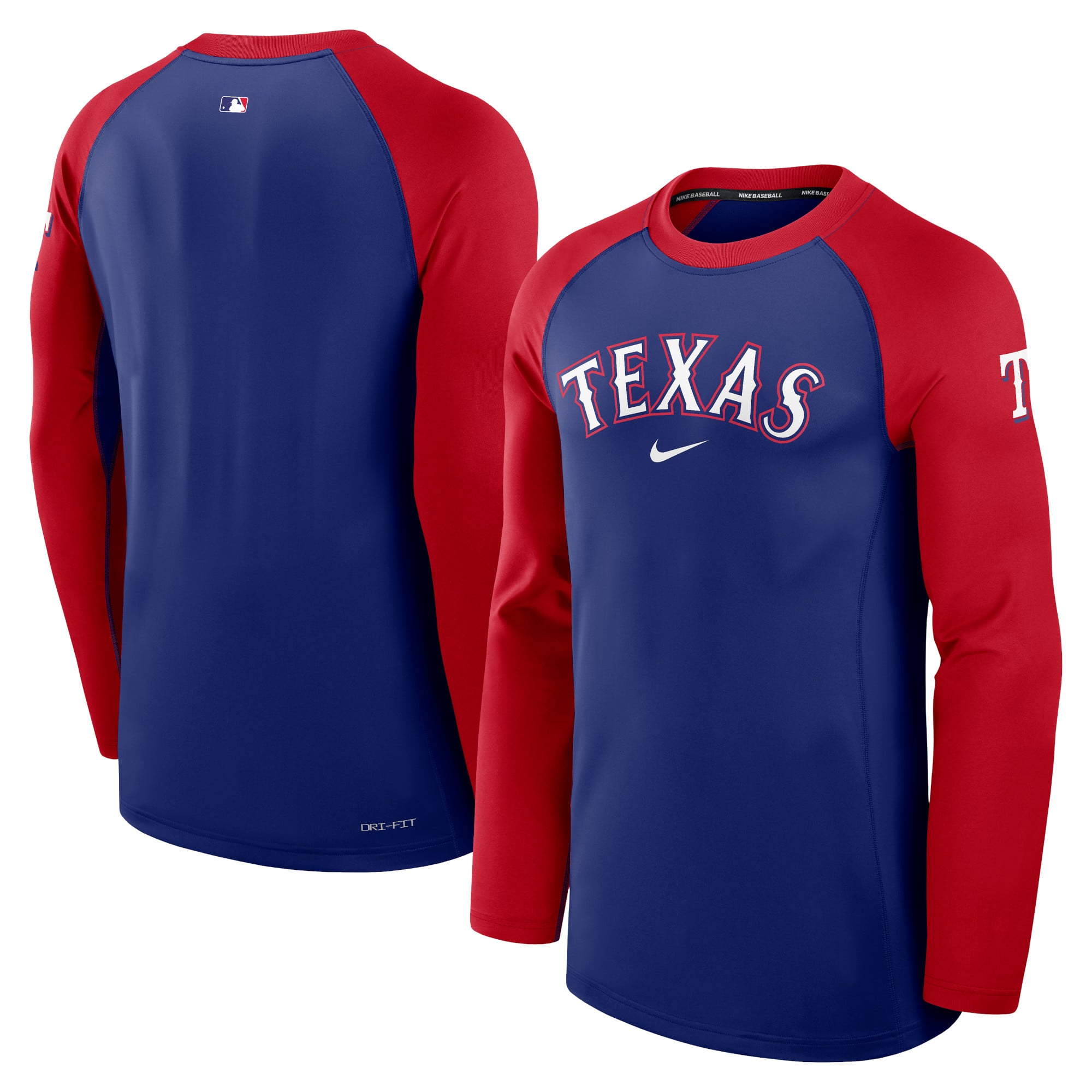 Men's Texas Rangers Nike Royal/Red Authentic Collection Game Time Dri ...