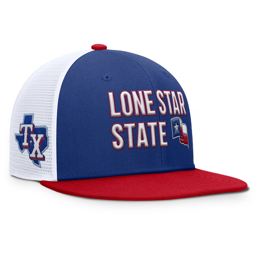 Men's Texas Rangers Nike Royal/Red Pro Performance Trucker Snapback Hat