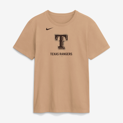 Texas Rangers Nike Fashion Cotton T-Shirt - Tan