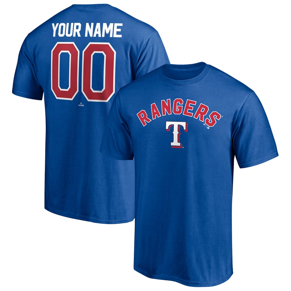 Men's Texas Rangers Royal Personalized Team Winning Streak Name ...
