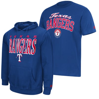 Texas Rangers Starter Logo Hoodie & T-Shirt Combo Pack - Royal