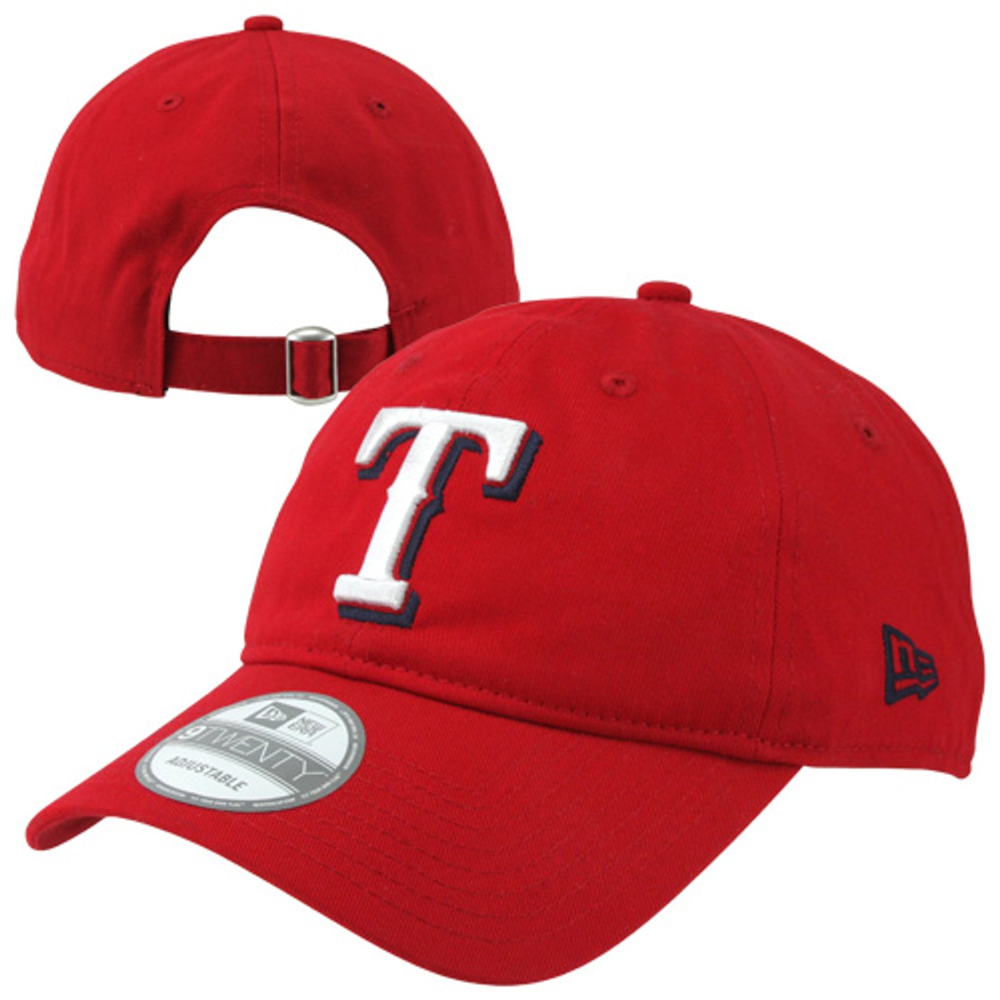 New Era Texas Rangers Garment-Washed 9TWENTY Adjustable Hat - Red