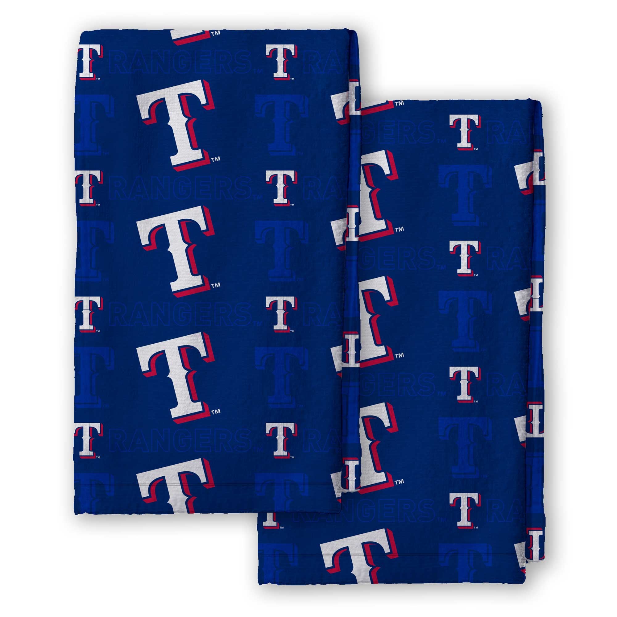Texas Rangers Pegasus 2-Pack Repeat Logo Dish Towel Set
