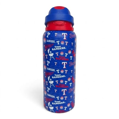 Texas Rangers Pegasus 32oz. Game Day Pennant Stainless Steel ProPress Water Bottle