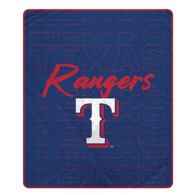 Texas Rangers Pegasus Echo Script Fade 50" x 60" Ultra Soft Throw Blanket