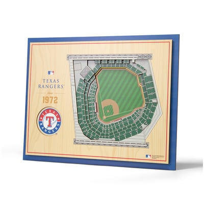 Texas Rangers 13" x 17" 5-Layer StadiumView Wall Art