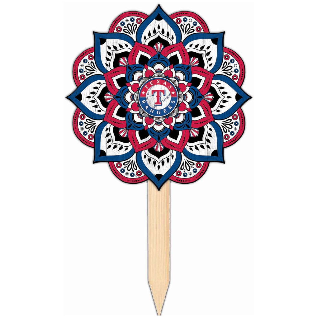 Texas Rangers 18'' x 12'' Mandala Yard Stake