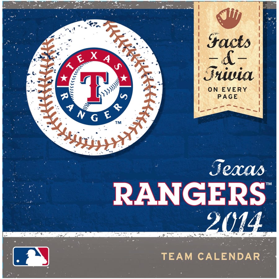 Texas Rangers 2014 Desk Calendar