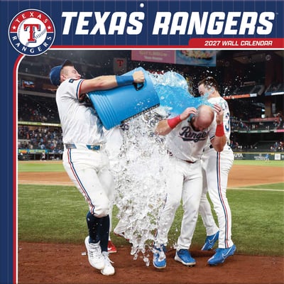 Texas Rangers 2027 12” x 12” Team Wall Calendar