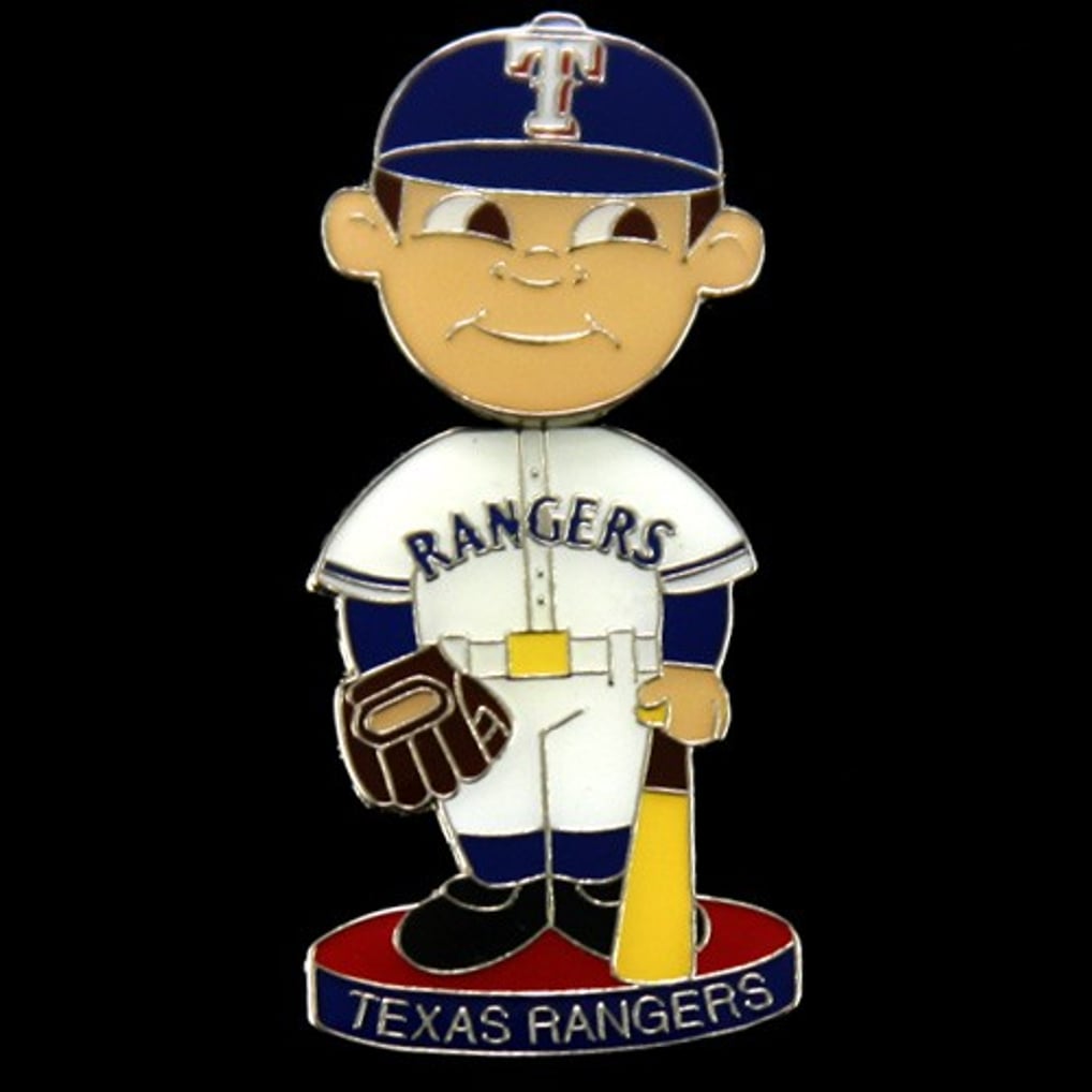 Texas Rangers Bobblehead Baseball Player Pin