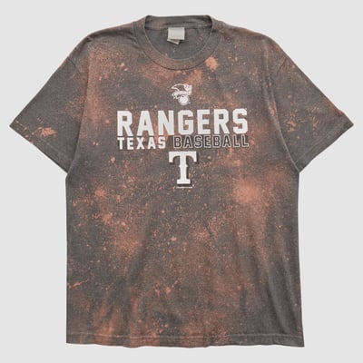 Texas Rangers Genuine Merchandise 2000s T-shirt - Charcoal - M by Fanatics Real Vintage
