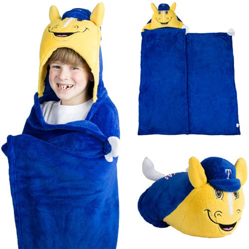 Texas Rangers Huggable Hooded Blanket - Royal Blue