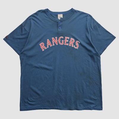 Texas Rangers Majestic 2000s T-shirt - Navy - 2XL by Fanatics Real Vintage