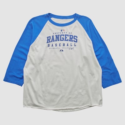 Texas Rangers Majestic 2005 T-shirt - White - L by Fanatics Real Vintage