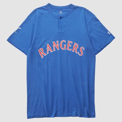 Texas Rangers Majestic 2010s T-shirt - Blue - M by Fanatics Real Vintage