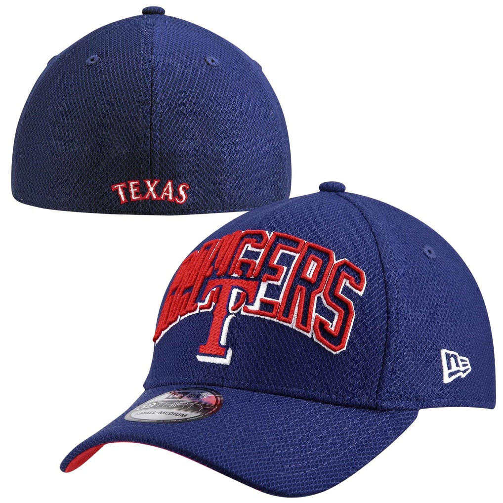 Mens Texas Rangers New Era 39THIRTY Royal Blue Diamond Era Flex Hat