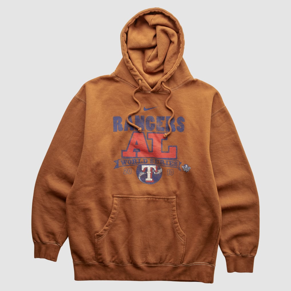 Texas Rangers Nike 2010 Pullover Sweatshirt - Brown - M by Fanatics Real Vintage