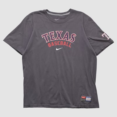 Texas Rangers Nike 2010s T-shirt - Charcoal - L by Fanatics Real Vintage