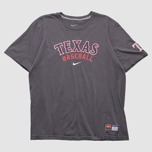 Texas Rangers Nike 2010s T-shirt - Charcoal - L by Fanatics Real Vintage