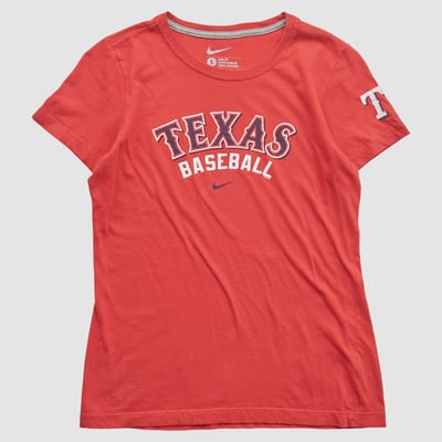 Texas Rangers Nike 2010s T-shirt - Red - L by Fanatics Real Vintage