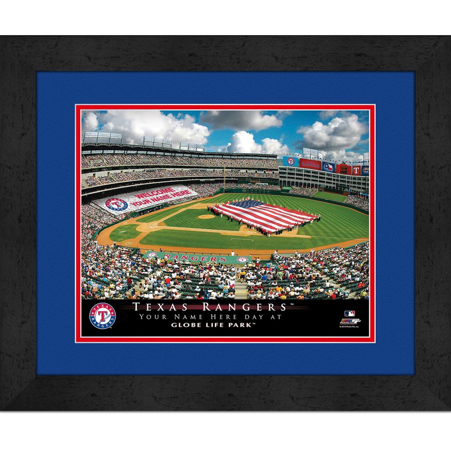 Texas Rangers Frame Texas Rangers Personalized Stadium Card Stunt Frame