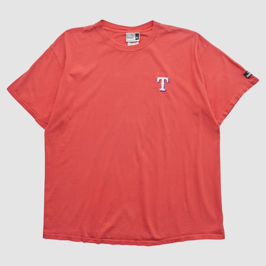 Texas Rangers Puma 2000s T-shirt - Red - 2XL by Fanatics Real Vintage