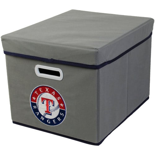 Texas Rangers Stackable Fabric Storage Cube - Gray