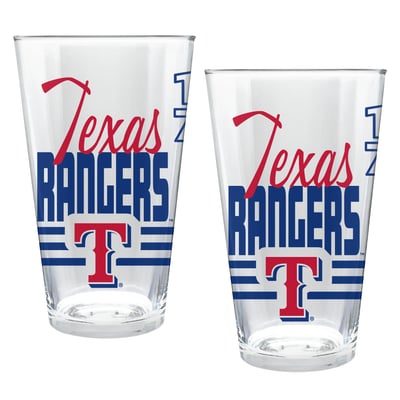 Texas Rangers Two-Piece 16oz. Heritage Pint Glass Set