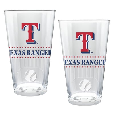 Texas Rangers Two-Piece 16oz. Stadium Pint Glass Set