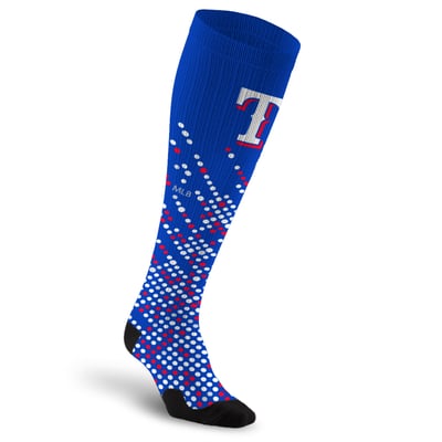 Texas Rangers PRO Compression Unisex  Scoreboard Over-the-Calf Compression Socks