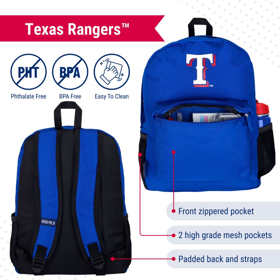 Wildkin Rodeo Backpack Texas Rangers Wildkin Backpack & 18 oz. Water Bottle 2-Piece Set
