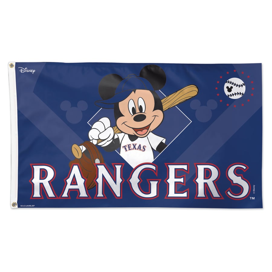 Texas Rangers WinCraft 3' x 5' Mickey Deluxe Single-Sided Flag