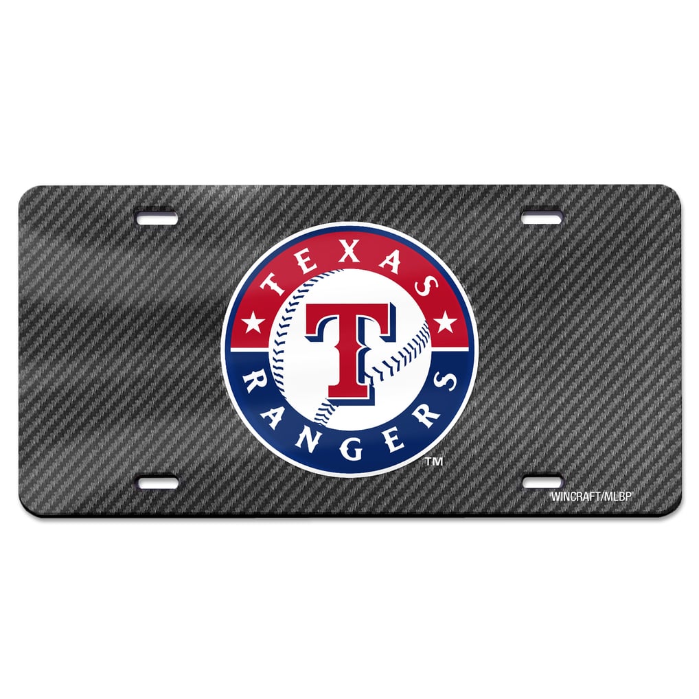 Texas Rangers WinCraft Specialty Team Acrylic License Plate