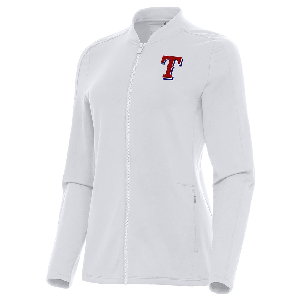 Texas Rangers Antigua Women's Continual Full-Zip Jacket - White